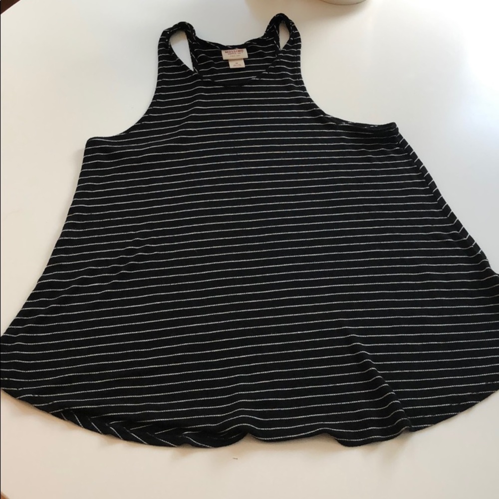 Mossimo Racerback Striped Tank, M - Picture 4 of 4